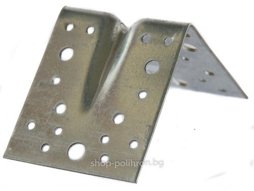 Reinforced metal angle bracket 105/90/105mm