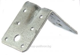 Reinforced metal angle bracket 70/55/70mm